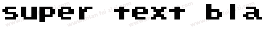 super text black字体转换